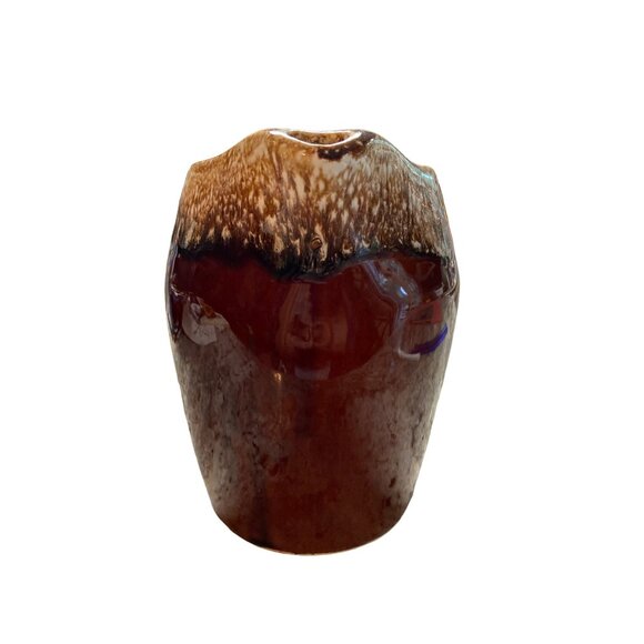 Vintage Kathy Kale USA Brown Drip Glaze Ceramic Pitcher Jug 7in Tall - Picture 4 of 8